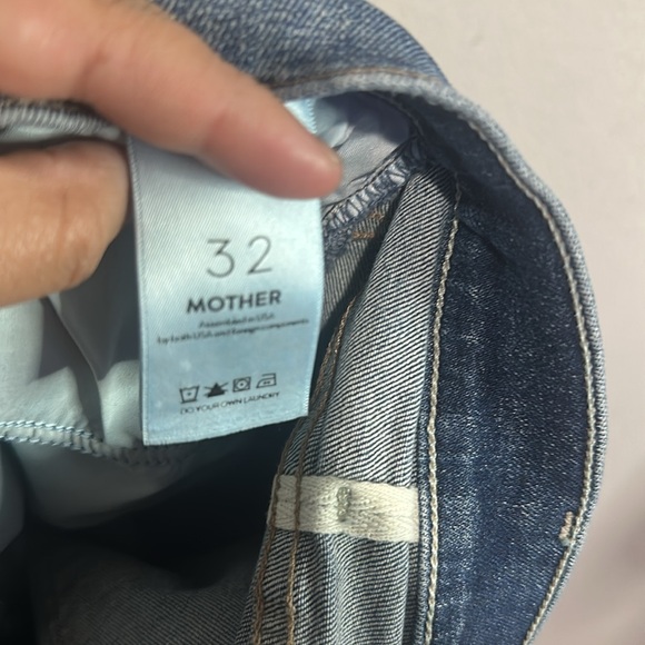Mother The Hustler Ankle Fray in Songs of the Cowboys Wash Distressed Size 32 - Picture 6 of 6